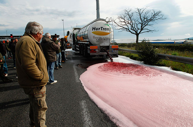 French grower protest