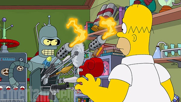 Here's What The Simpsons And Futurama Crossover Episode Will Look Like 