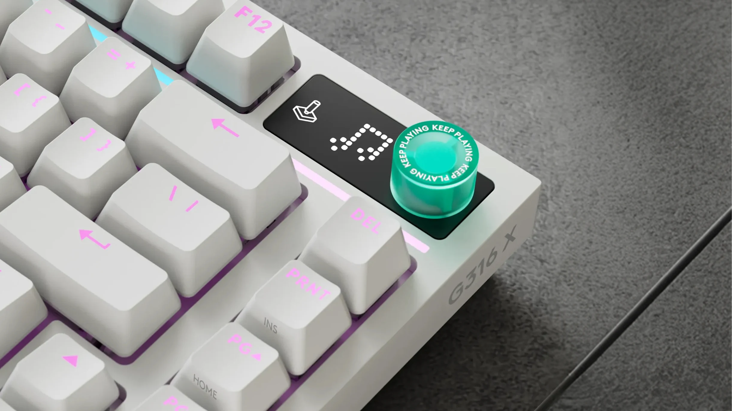 The Logitech G316 X 75 keyboard.