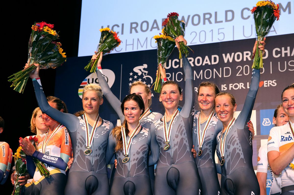 Velocio-SRAM won its fourth and final team time trial in Richmond