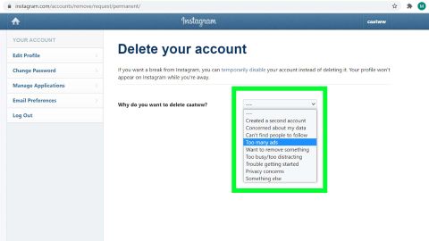 How To Delete An Instagram Account Tom S Guide