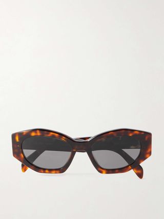 Triomphe Cat-Eye Tortoiseshell Acetate Sunglasses