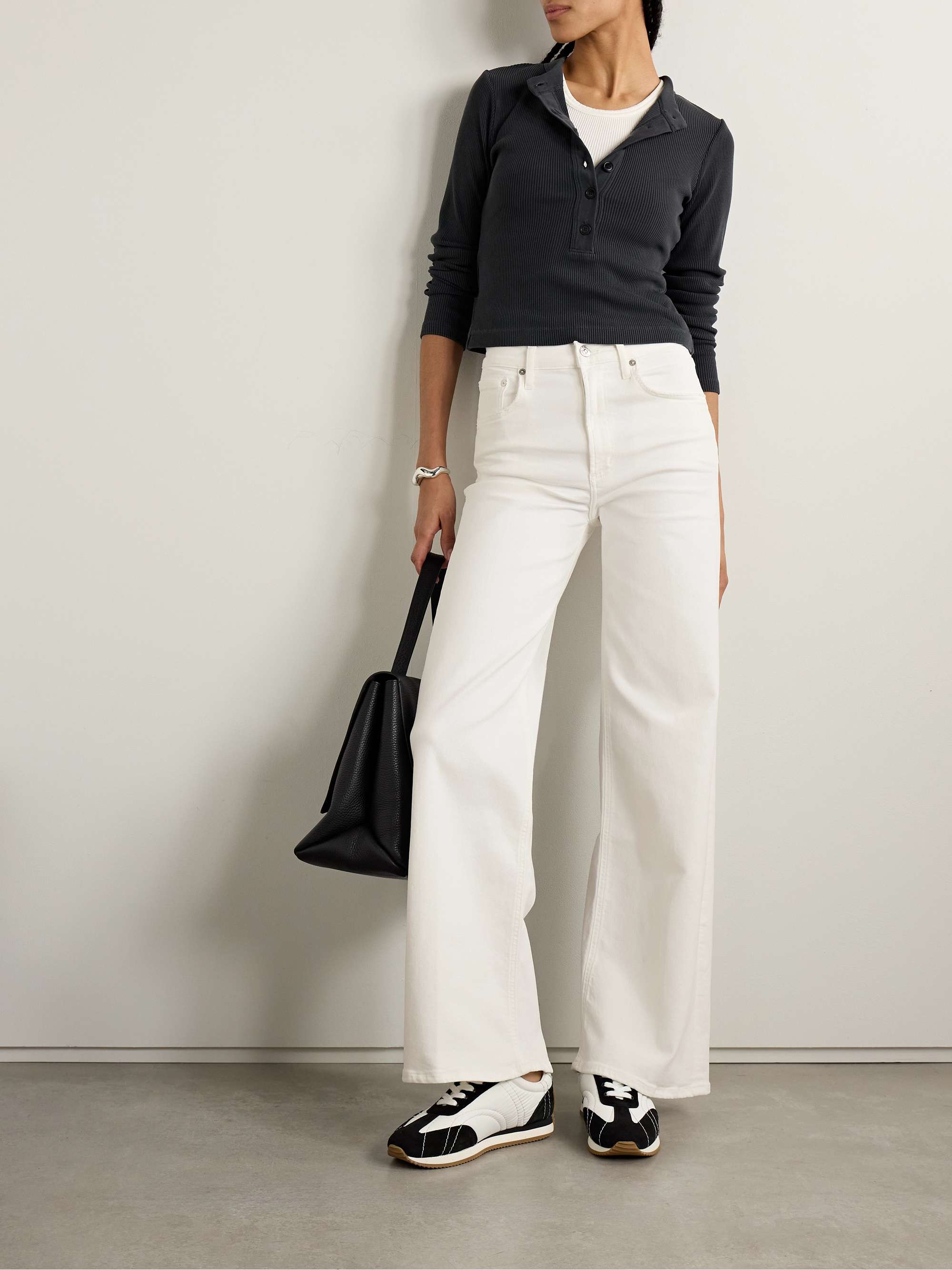 Lyra Long Mid-Rise Wide-Leg Jeans