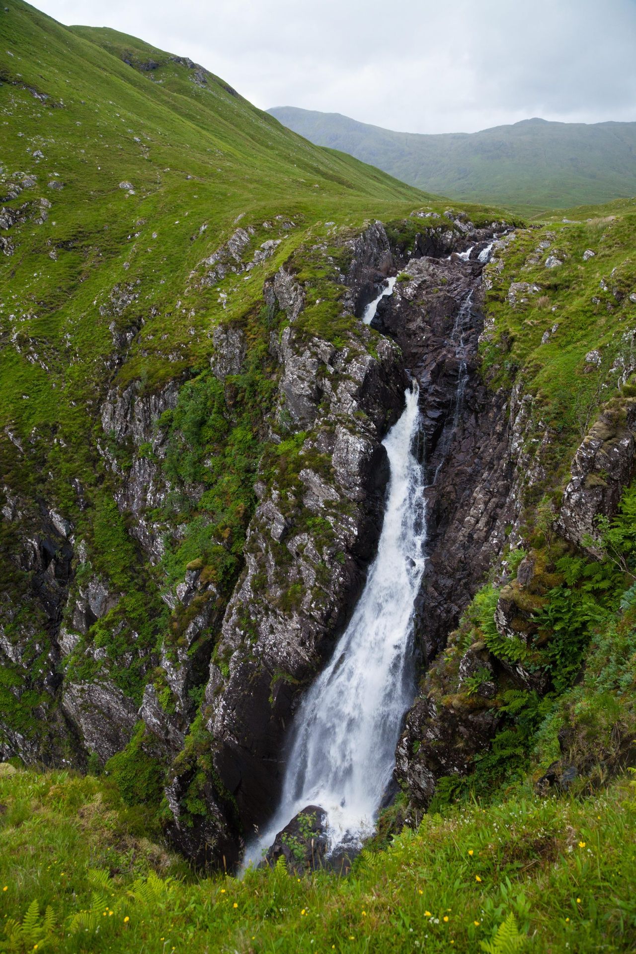 The Falls of Glomach are one of the highest and most isolated waterfalls in Britain.