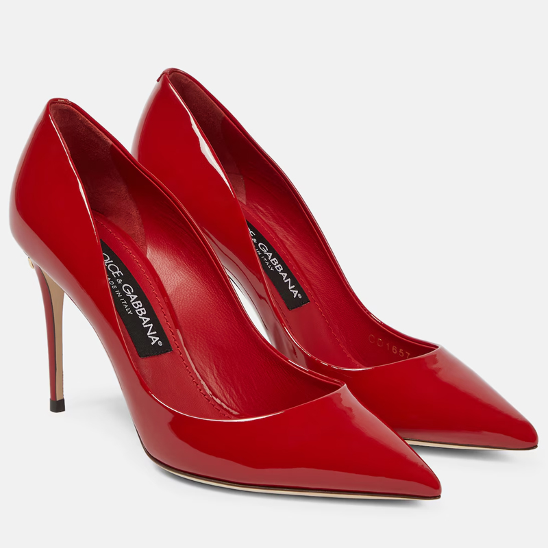 Red leather pumps, Dolce &amp;amp; Gabbana