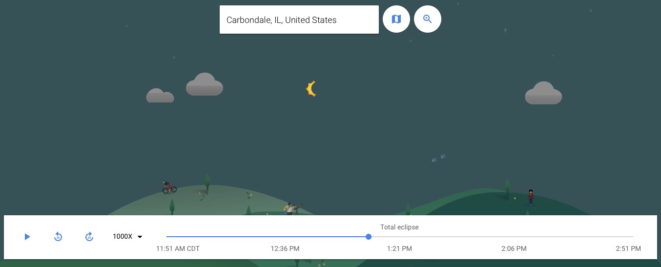 Aug. 21 Solar Eclipse: Simulated View