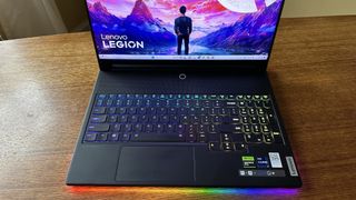 Lenovo Legion 9i review unit on table