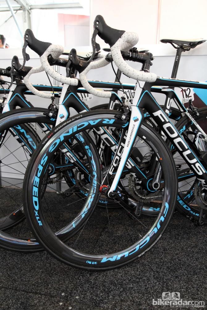 Ag2R-La Mondiale had a lot of work to do before the season started with all-new Fulcrum wheels and Schwalbe tubular tires.