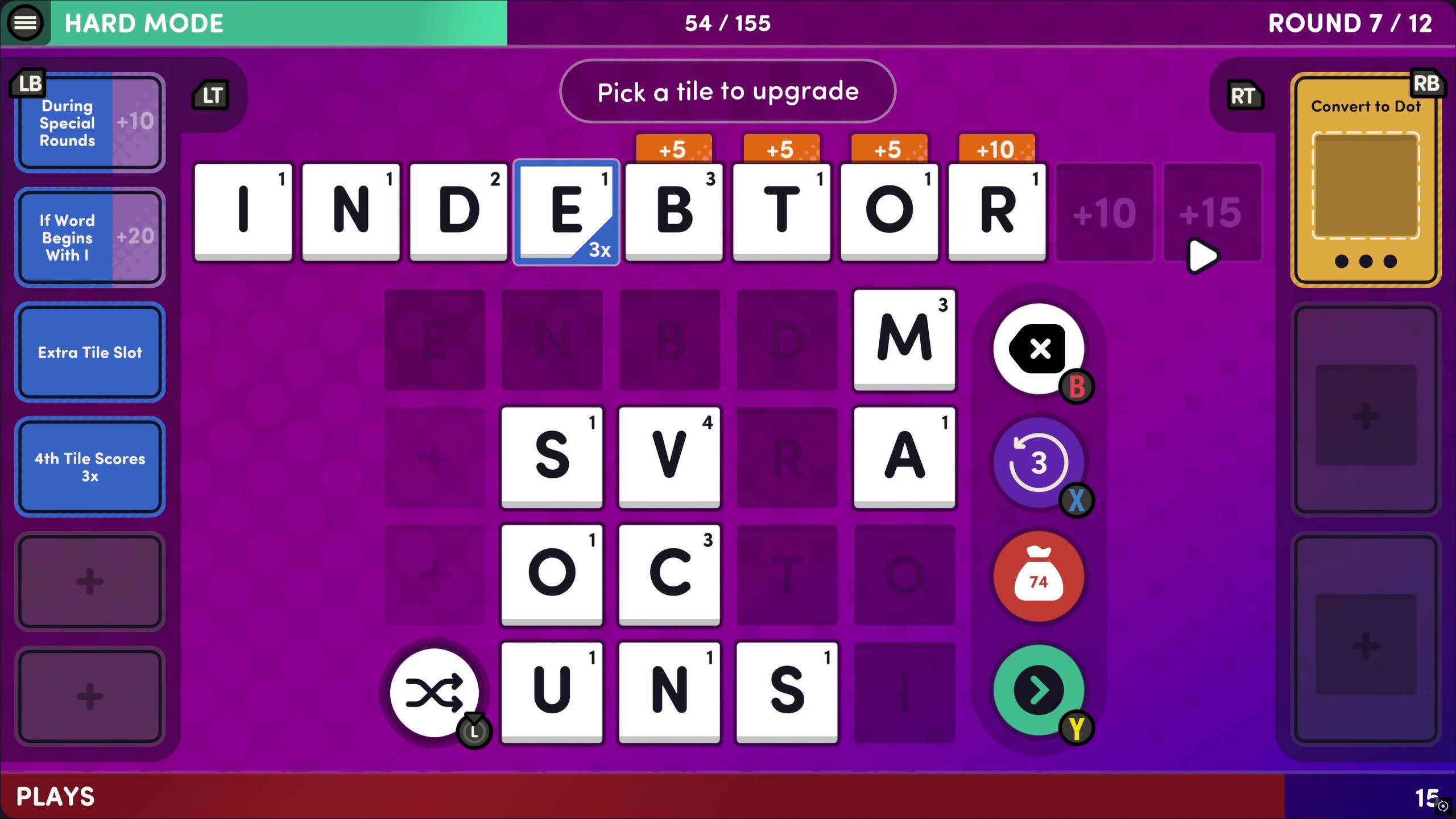 Word Play screenshots of a typical spelling match