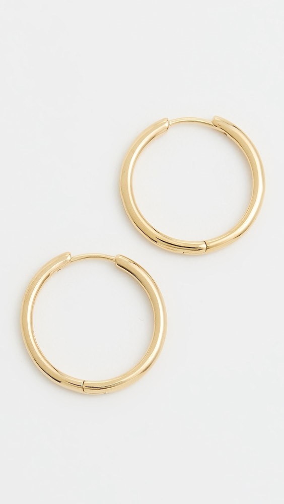 Madewell Demi Skinny Medium Hoop Earrings