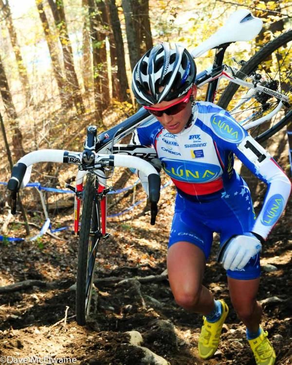 Katerina Nash (Luna Pro Team) on the steepest run-up.