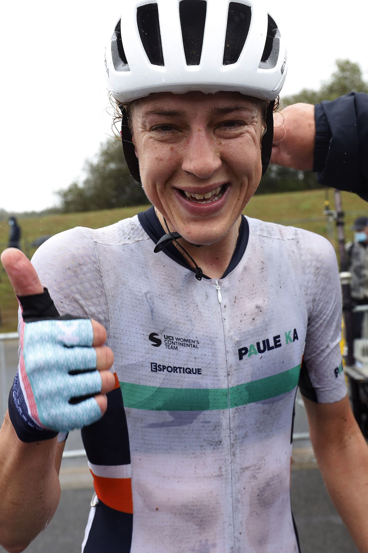 Elizabeth Banks was second at GP de Plouay