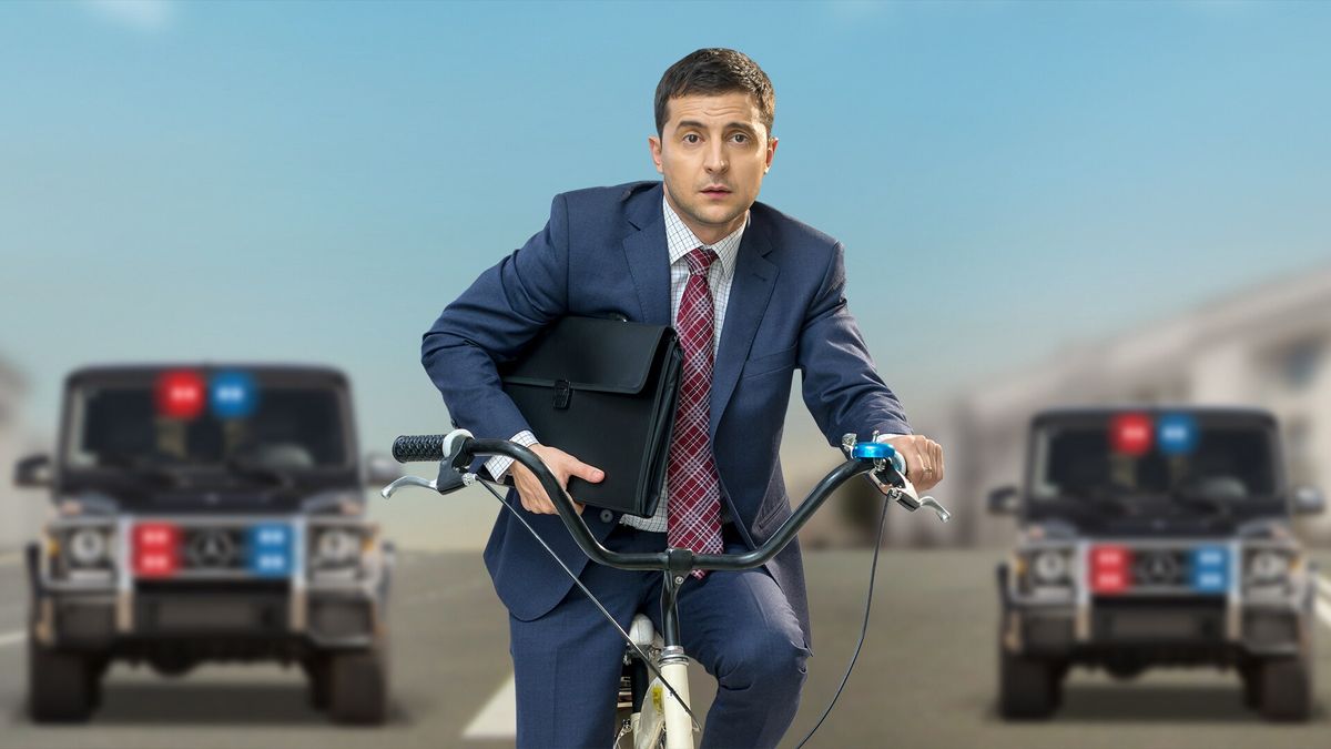 Volodymyr Zelenskyy in Ukrainian political satire Servant of the People