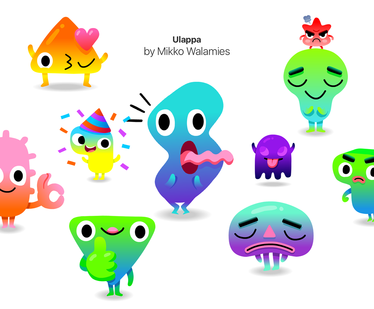 Walamies wanted to create a vibrant set of characters that can be appreciated by a global audience