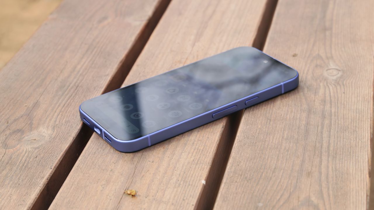 The Google Pixel 10a in the Lavender colorway.