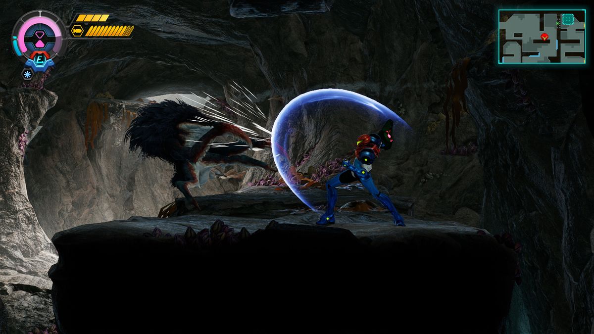 Metroid Ravenous gameplay screenshot captured on Nintendo Switch 2