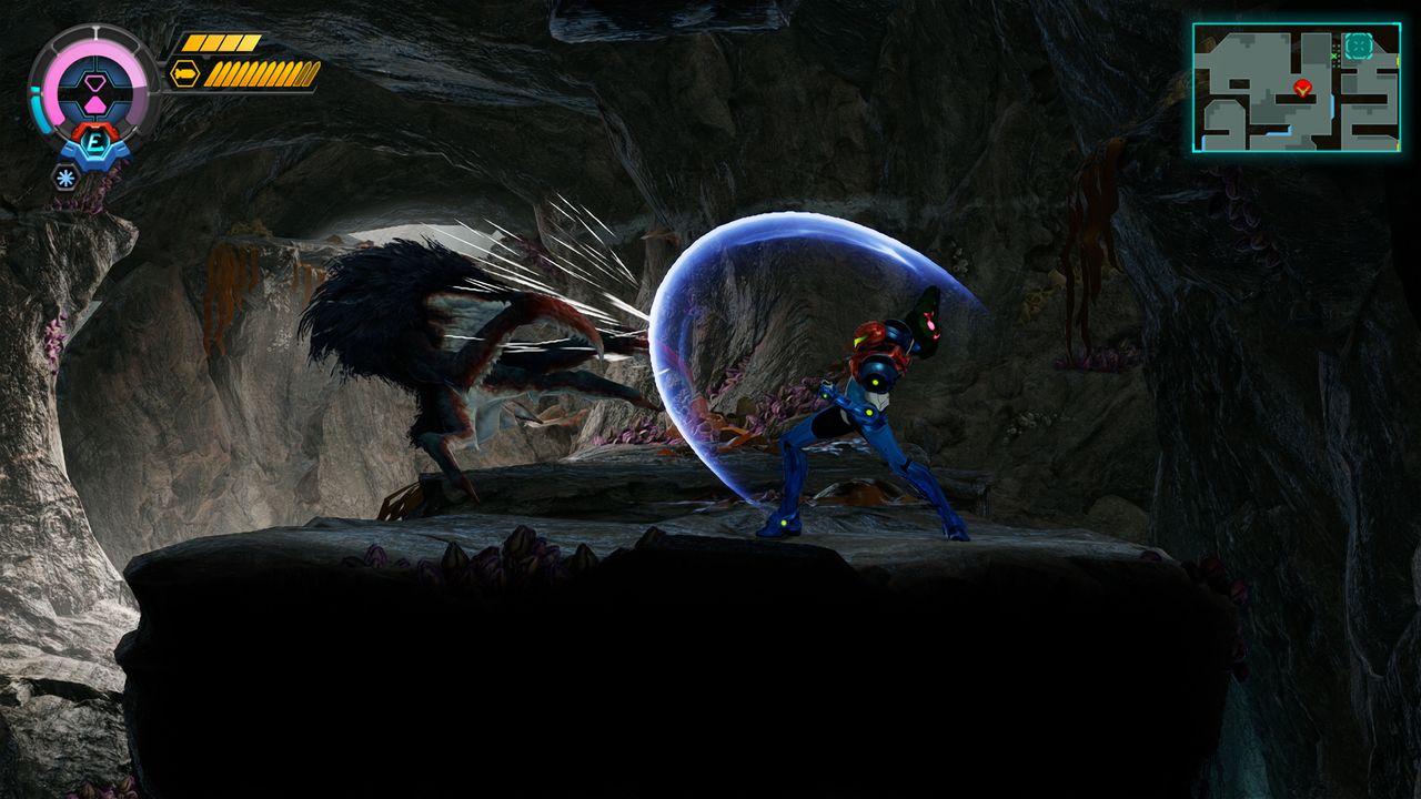 Metroid Ravenous gameplay screenshot captured on Nintendo Switch 2