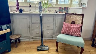 Dreame R20 cordless vacuum in reviewer's home