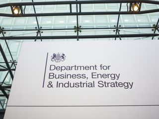 Department for Business, energy and Industrial Strategy sign
