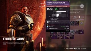 Destiny 2 iron banner lord saladin vendor