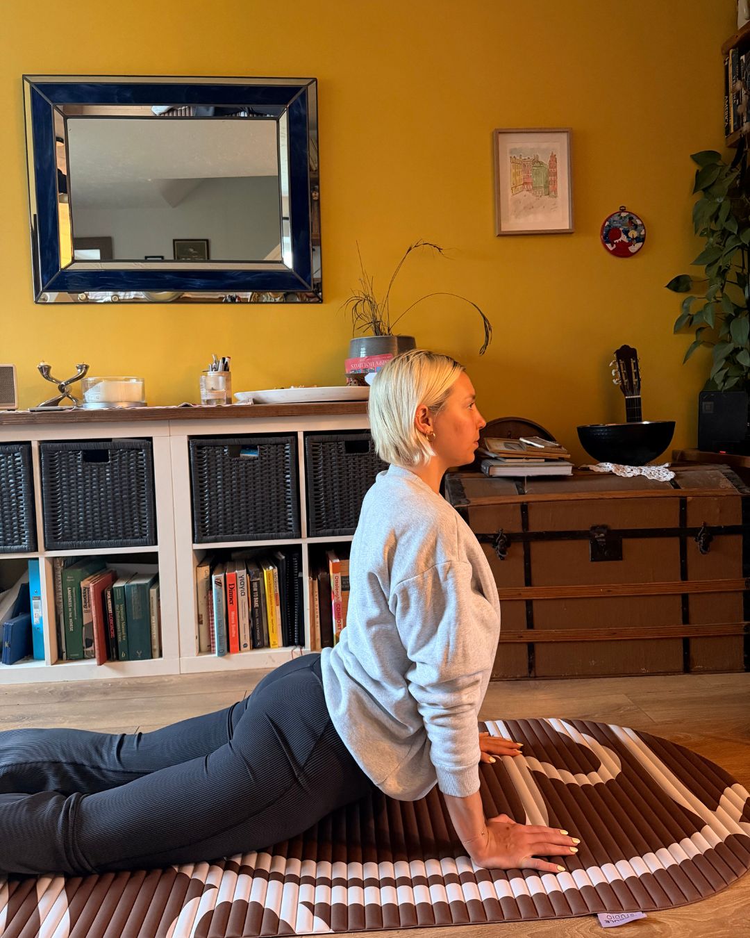 Ash S trying the Pilates swan stretch every day