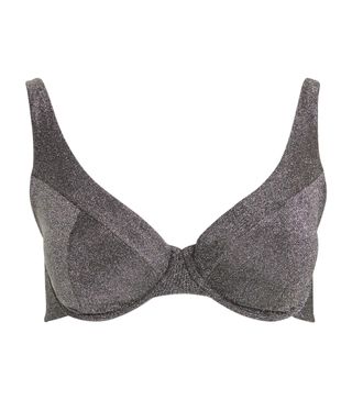 Womens Form and Fold Metallic the Line D+ Cup Underwire Bikini Top | Harrods Uk