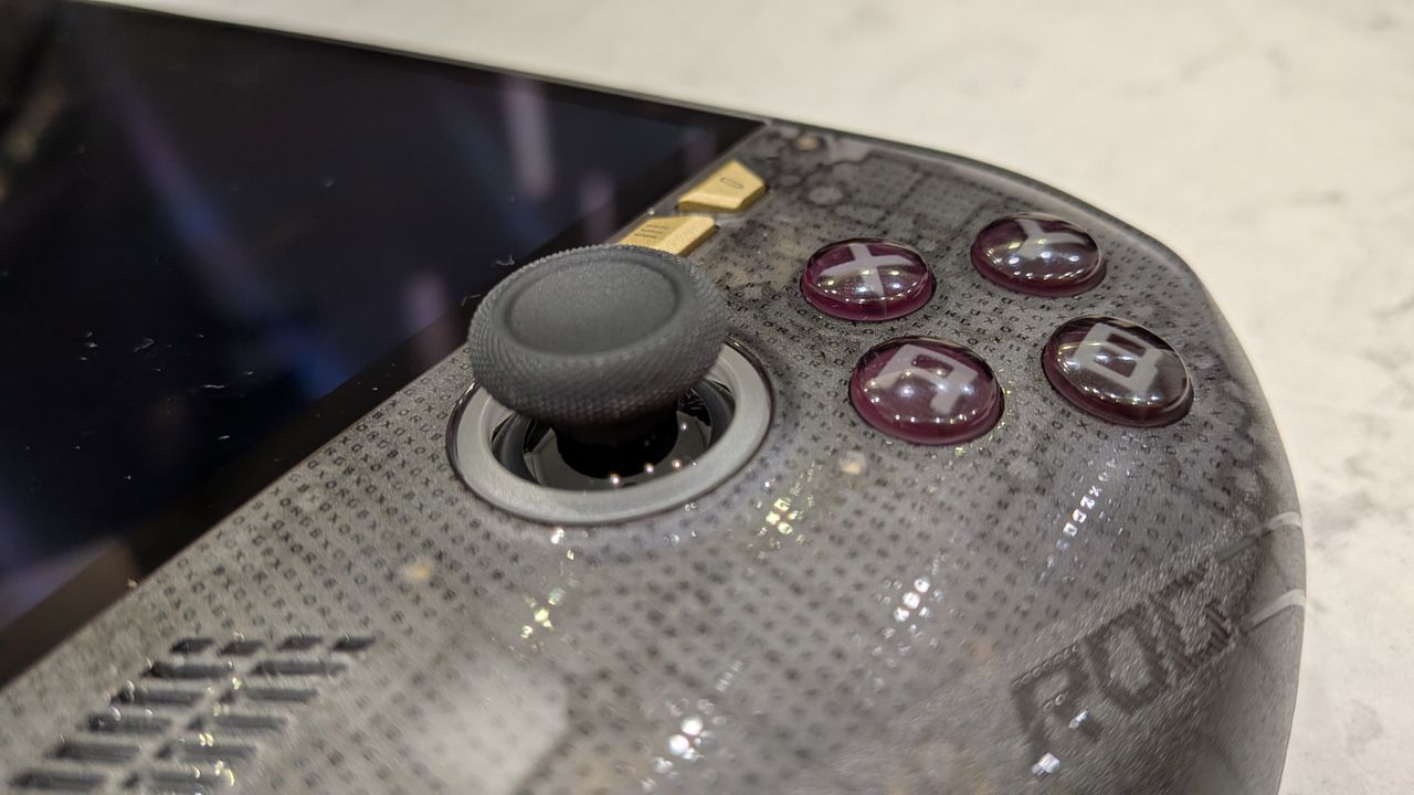 Asus ROG Xbox Ally X20 on a marble counter