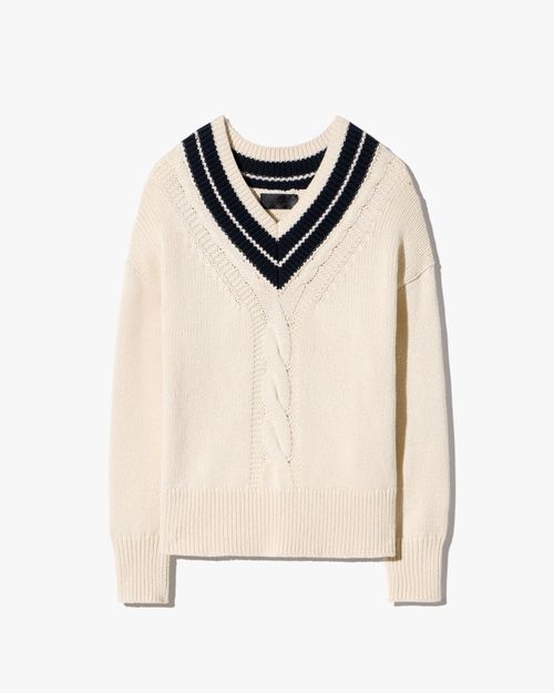 Suneel Sweater - Ecru/dark Navy / Xs
