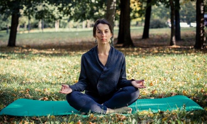 Woman doing yoga