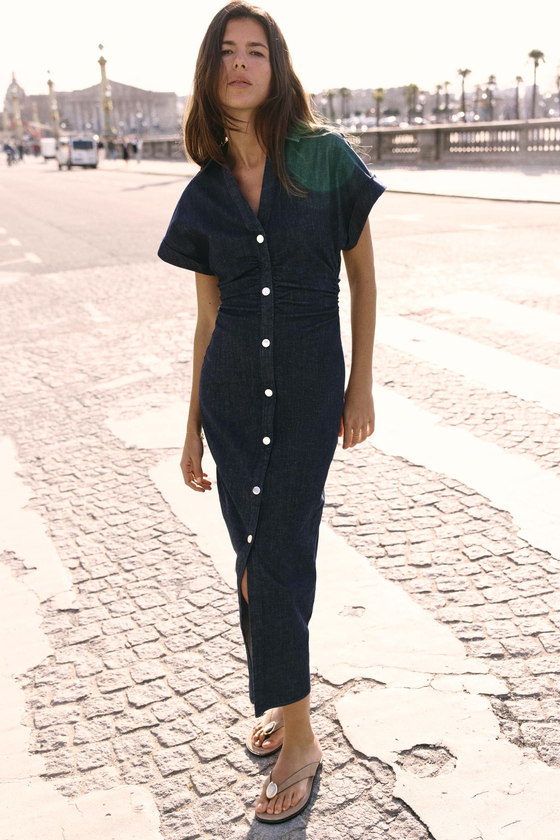 Z1975 Midi Denim Dress