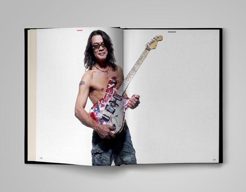 アート・デザイン・音楽 EDWARD VAN HALEN By Ross Halein Luxurious new Eddie Van Halen photo book – with guitar-shaped