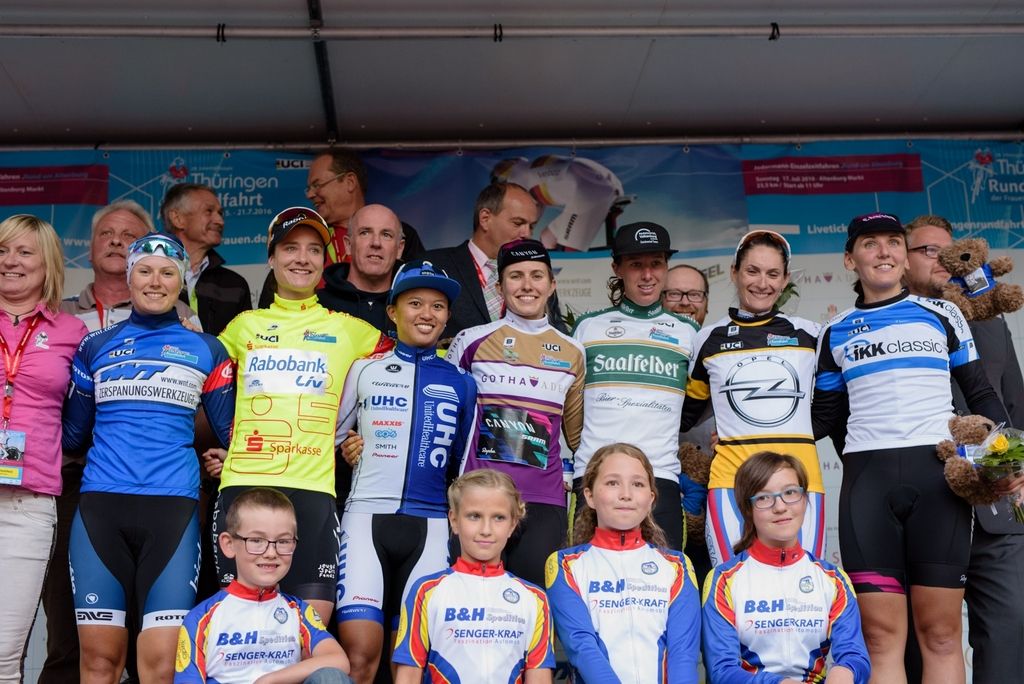 The classification leaders after the first stage