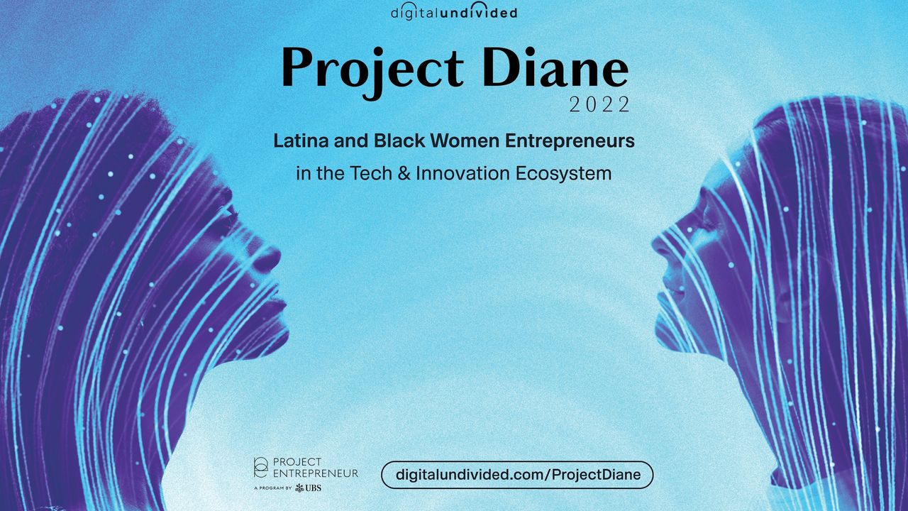 The blue and abstract art cover for the Project Diane 2023 report.