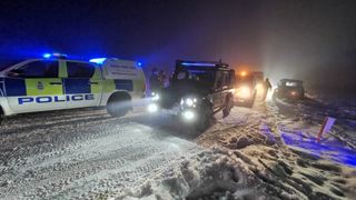 Police in snow
