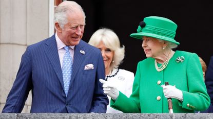 Queen Elizabeth and Prince Charles together