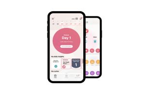 Flo period tracking app on home screen