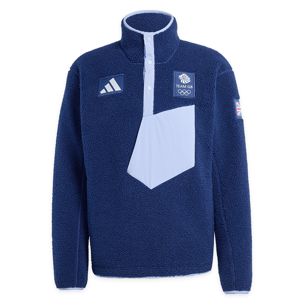 Adidas X Team Gb Milano Cortina 2026 Pile Fleece Pullover