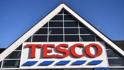The shop front of supermarket chain Tesco is seen on November 22, 2020 in Uuttoxeter, England .