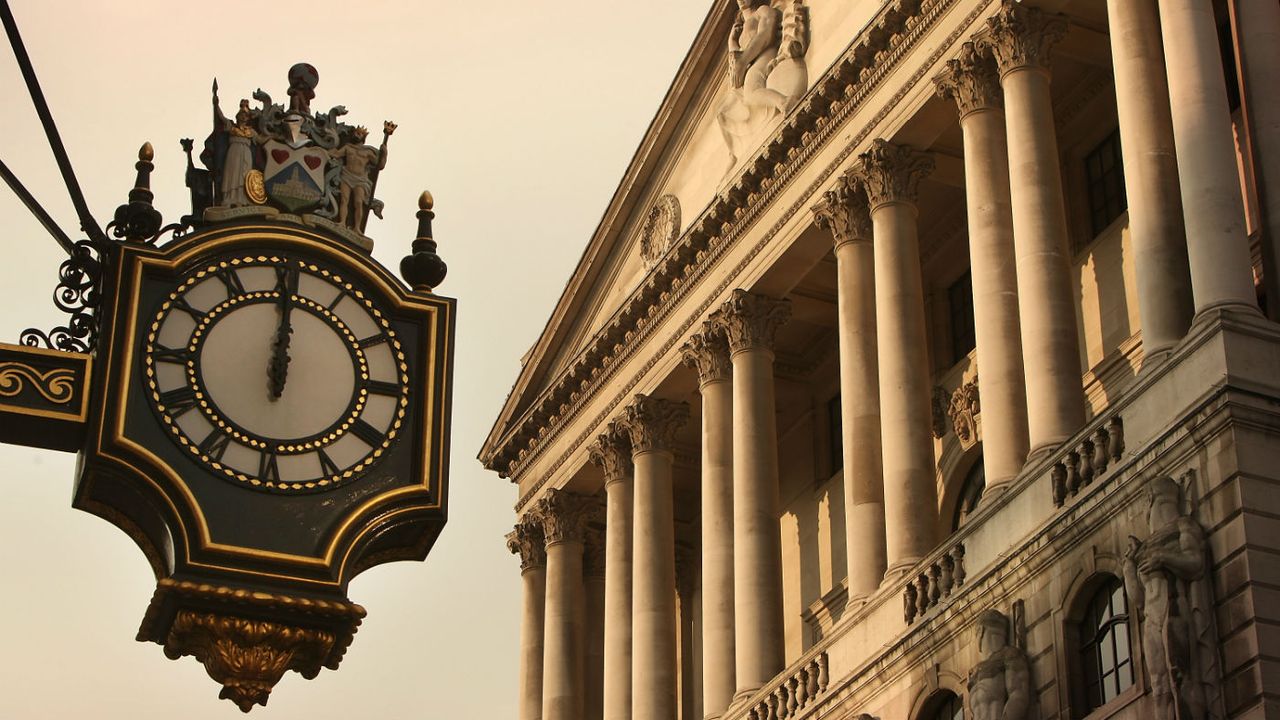 The Bank of England in London 