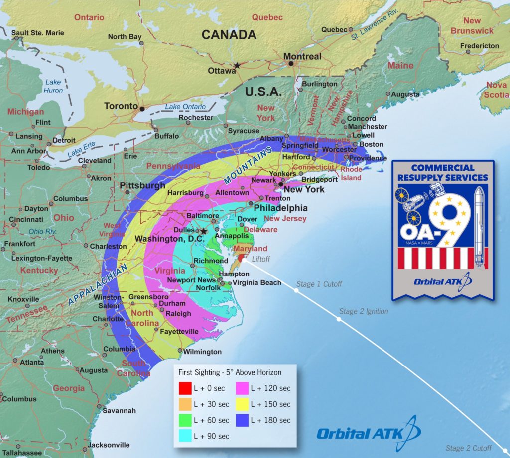 Orbital ATK Antares rocket launches