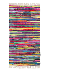 Cotton Yellow/Pink Rug | Was £31.99