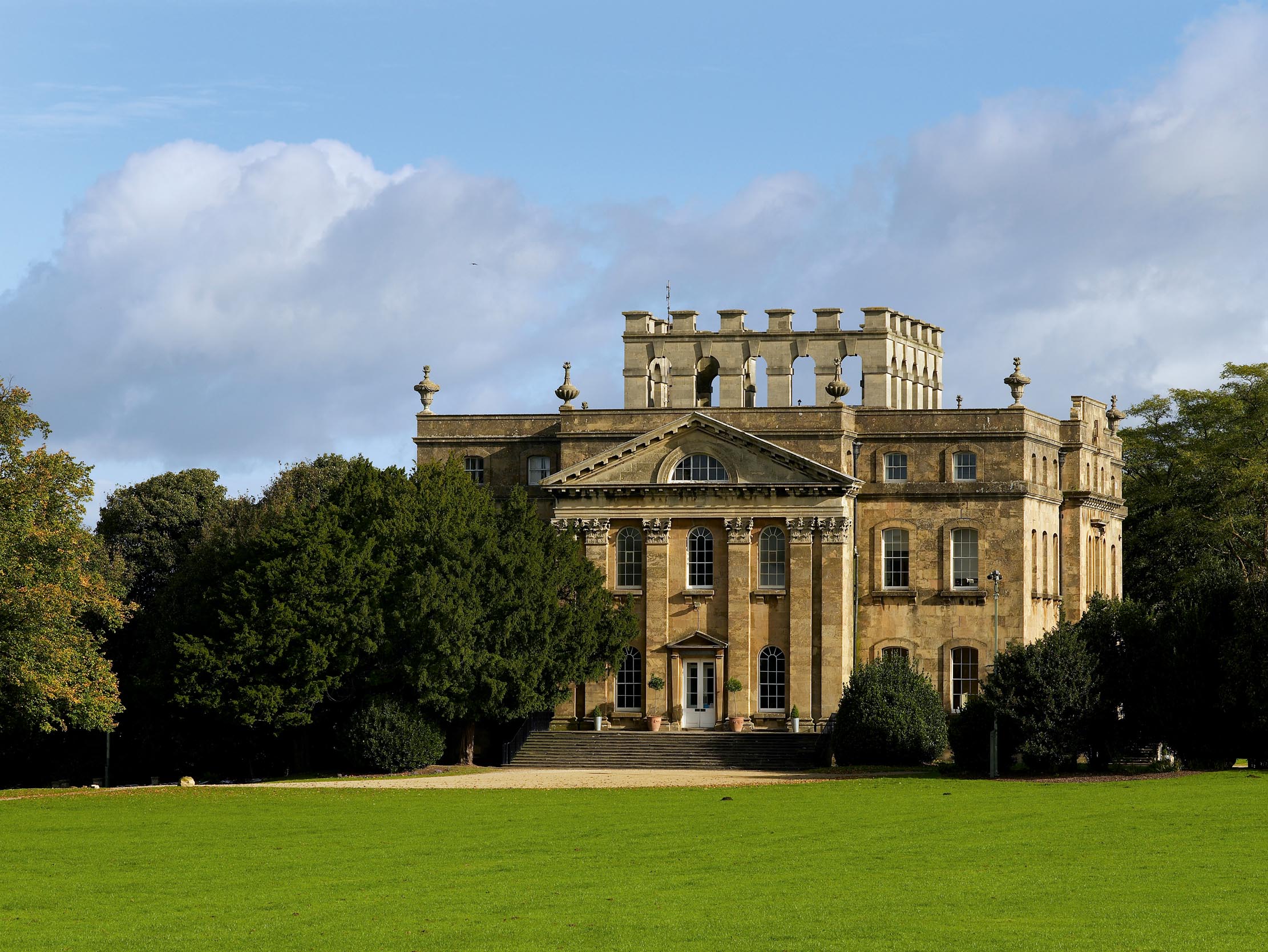 Fig 1: Kings Weston, Bristol, with a temple front and crown of chimneys.