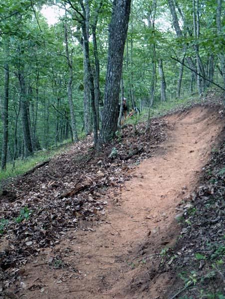 Trail work is done before the event.