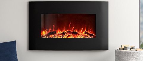 Orren Ellis Razo Curved Wall Mounted Electric Fireplace Review