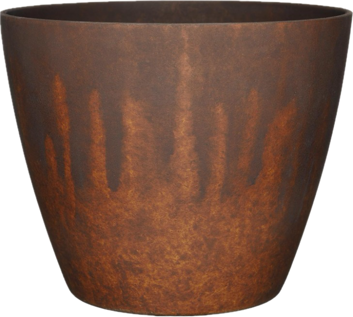 a brown gradient rustic plant pot