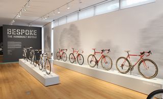 Bespoke handbuilt bicycles on display