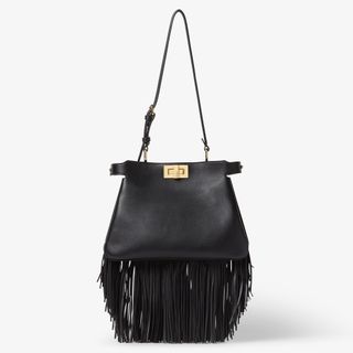 Peekaboo Soft Smallblack Leather Bag