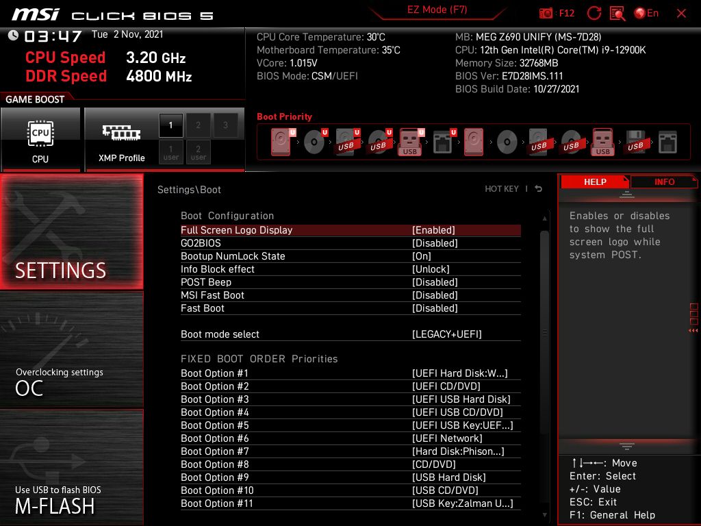 MSI MEG Z690 Unify