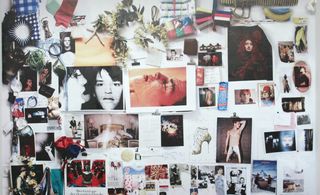 Walter Pfieffer’s ’Mischievous’ exhibition. A wall covered in photographs.