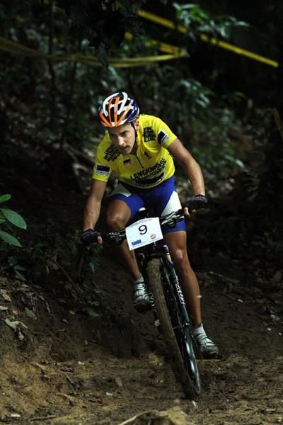 Men's race leader Fabian Giger (Rabobank-Giant)